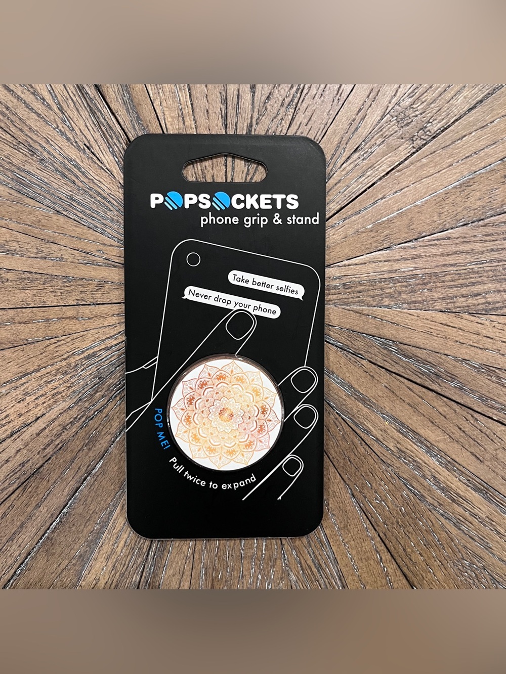 Popsocket Phone Grip Stand - Golden Silence Mandala